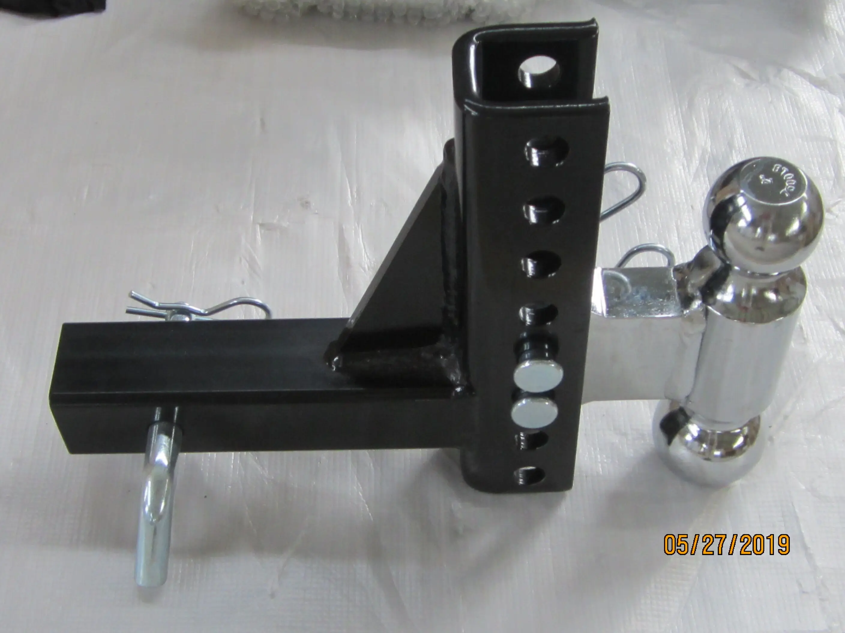 China Making Hitch ball 50mm giant novelty trailer adjustable steel double ball towing mount