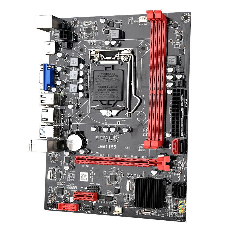 Дешевая цена ddr3 B75 чипсет lga1155 игровая настольная материнская плата для продажи