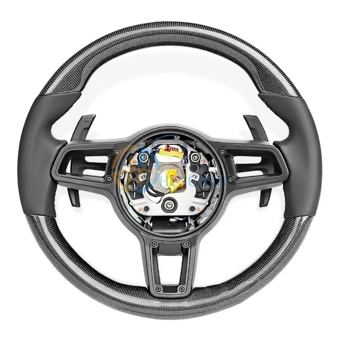 Factory wholesale price Carbon Fiber Steering Wheel For Porsche Cayenne Macan Cayman Boxster 718 991 911 Panamera Upgrade