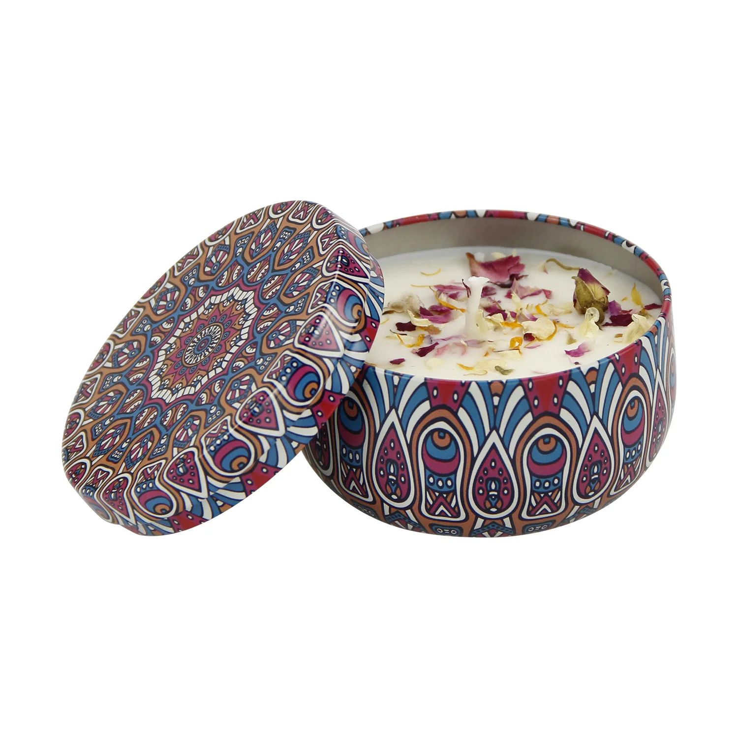 In stock dried flower candle scented set luxury luxury candles soy wax and fragrance for christmas gift for parents children