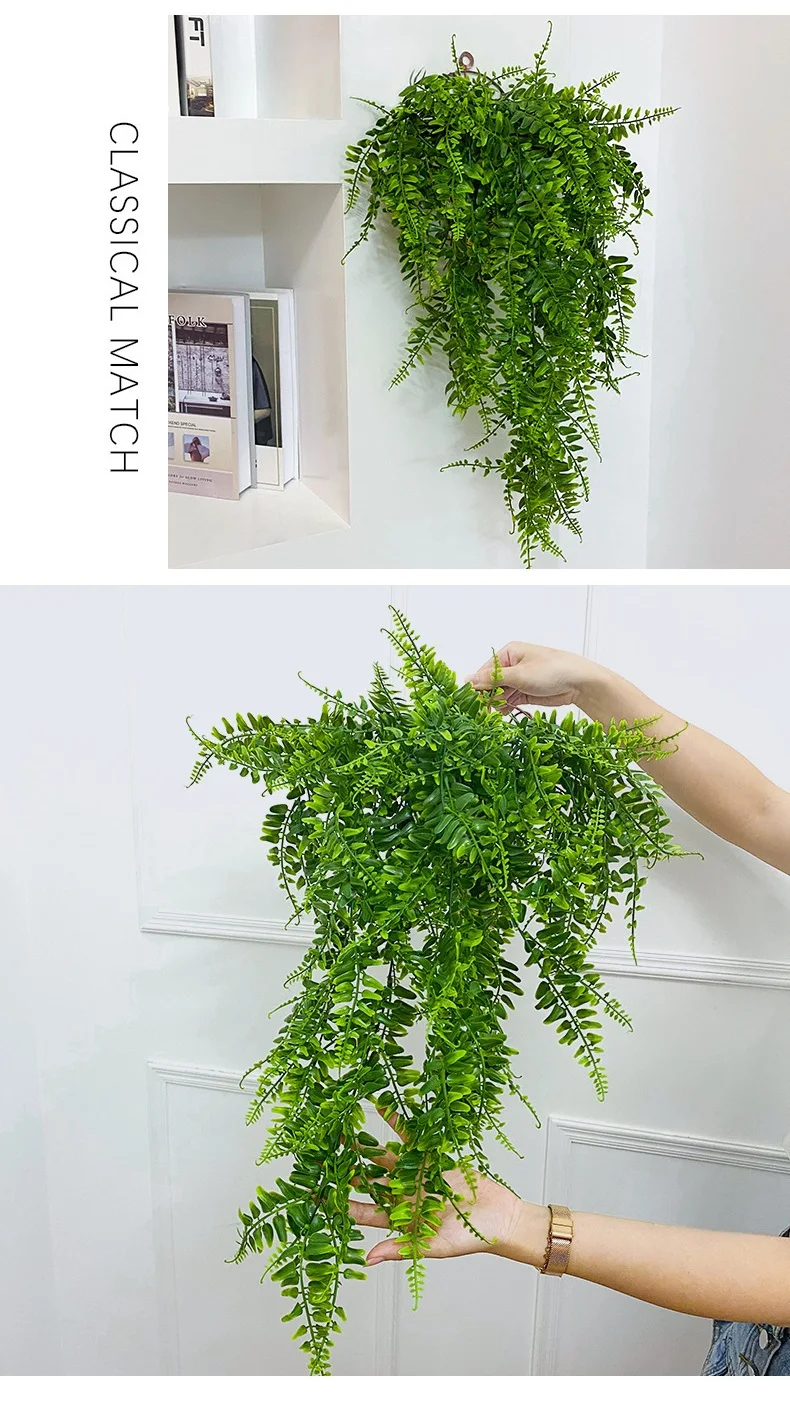 Simulated Persian leaf wall hanging Persian rattan for home fake leaves simulated plants green plants decorative plastics plants