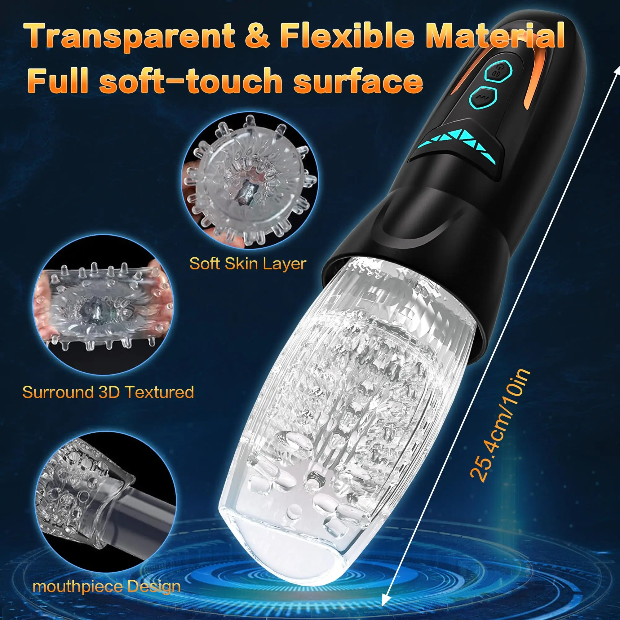 3000 Rotating Masturbation Cup Men Sex Toys Sex Penis Massage Male Masturbator Glans Vibrator Sex Toy for Man