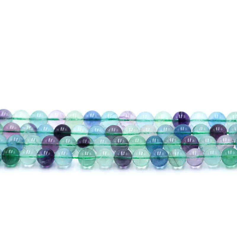 Natural Rainbow Fluorite Stone Bead 4/6/8/10mm Round Loose Stone Jewelry Bead For Jewelry Making Gift