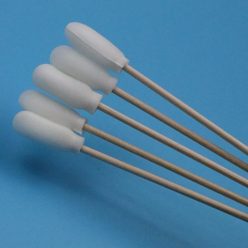 720 Disposable Sponge Stick Foam Covered Cotton Cleanroom Swabwith Wooden Stick