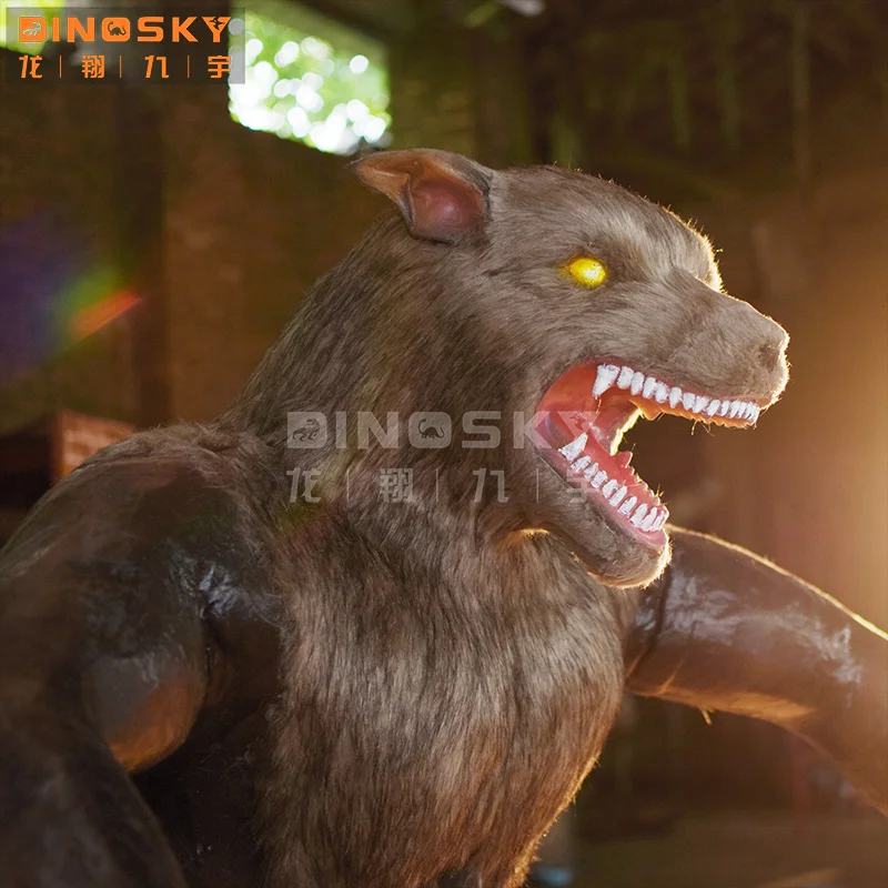 2024 hot sale Amusement Park  Haunted house props Horror animated variant dog for Escape room