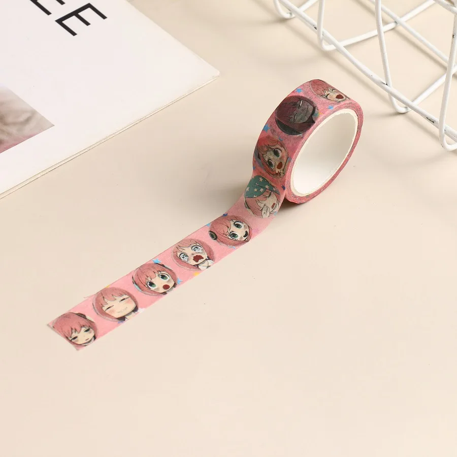 SPY X Family Adhesive Tape Toys Anime Peripherals Cartoon Print DIY Handmade Accessories Gift Wrap Supplies Kids Gifts Promotion