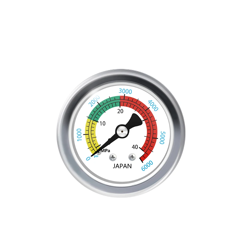 SMACO Stainless Steel Case Brass Internal digital hydraulic pressure gauge Oxygen Cylinder  Pressure gauge for air pump