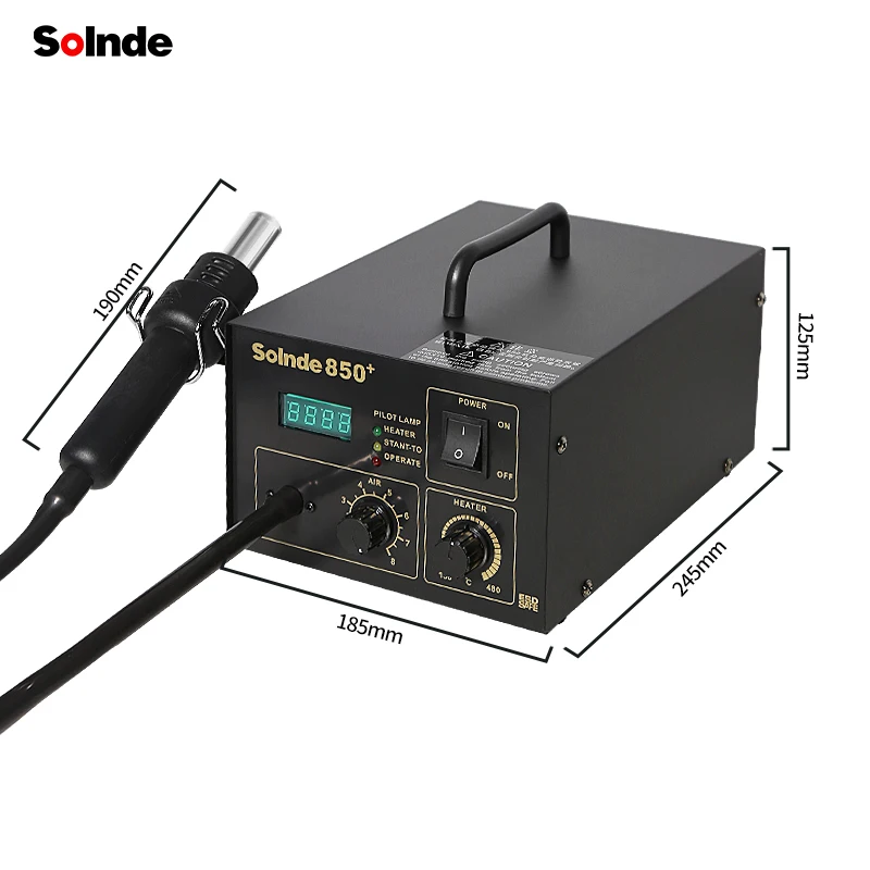 SLD-850+ Digital Rework Soldering Station With Hot Air Gun station de soudure a air chaud Smd Bga Rework Station Hot Air