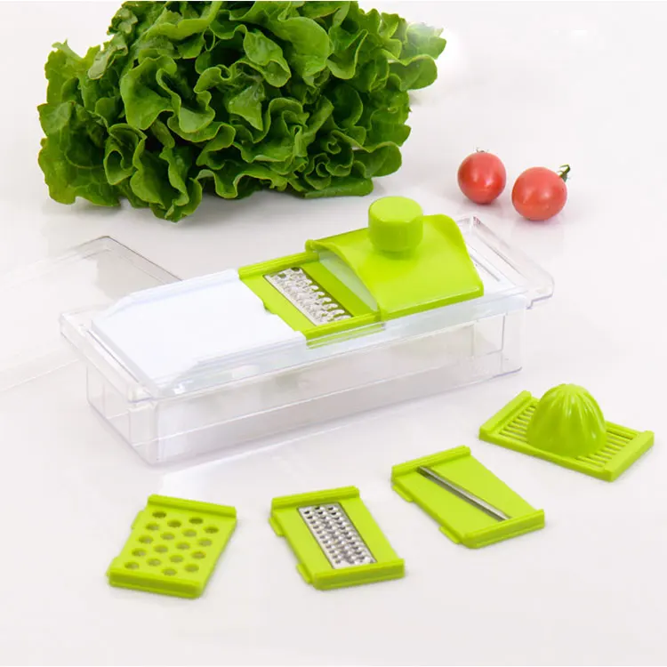 5PCS Home use Kitchen multifunction onion vegetable veggie fruits dicer chopper with container lid