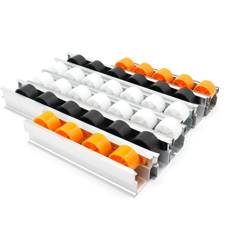 
flow plastic wheels roller track For assembly line flow rail 