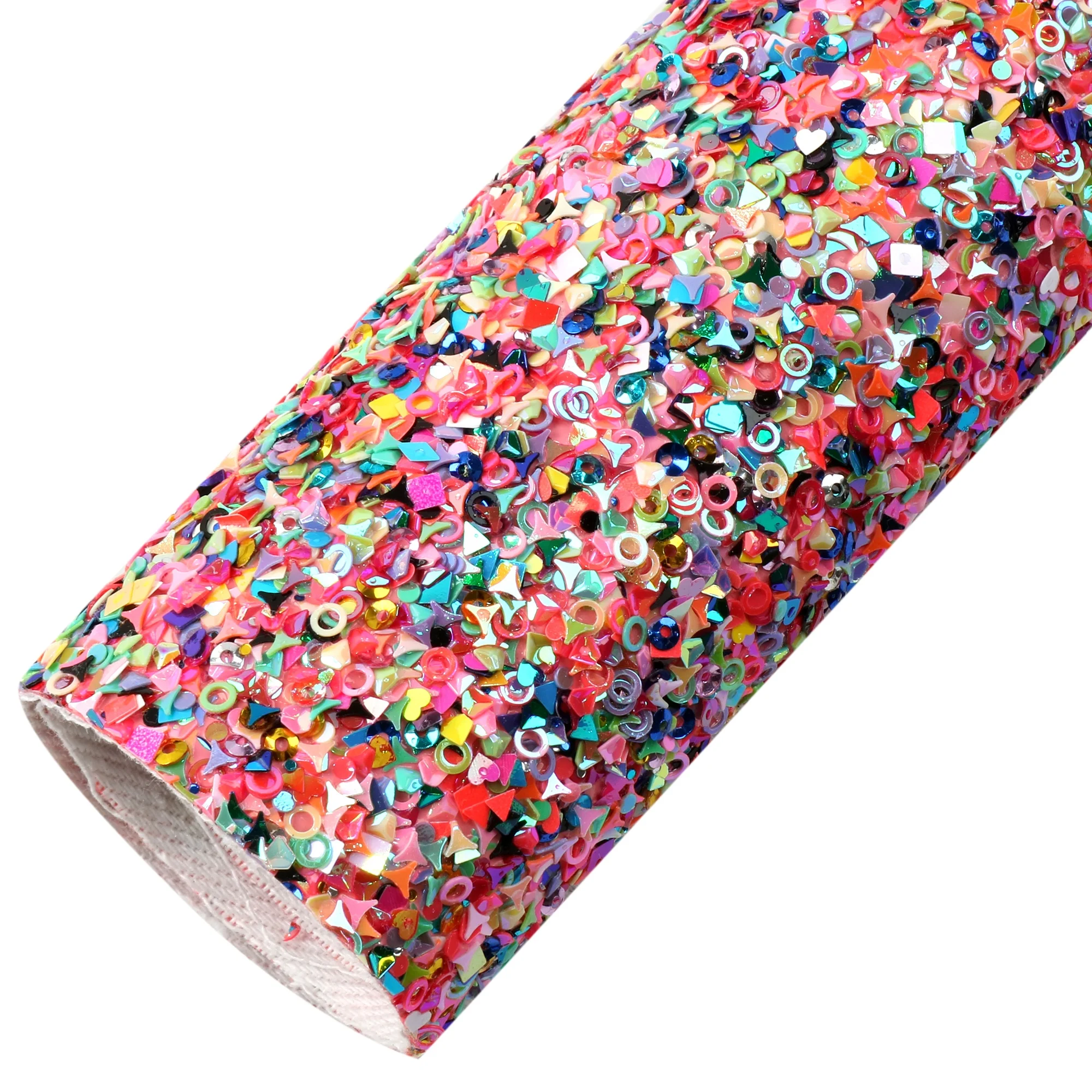 20*33cm Sequin Chunky Glitter Faux Synthetic Leather Sheets For Diy Crafts Hairbows Material 1146183