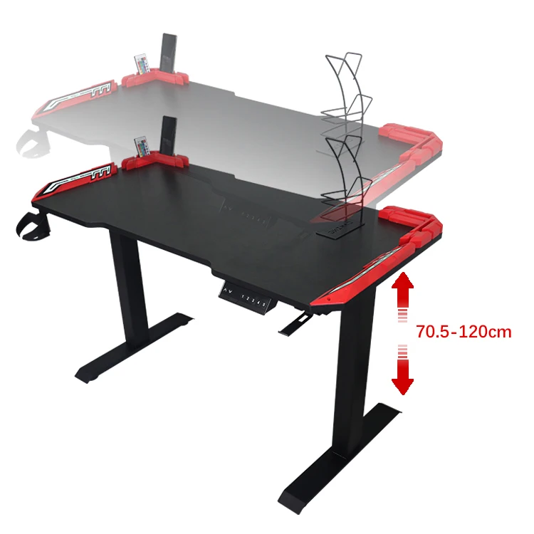 Современный компьютерный RGB игровой стол украшение бытовой Электрический подъемный стоячий портативный