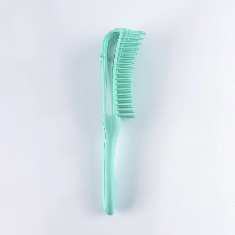 LUXE anti knot wholesale hair stylish brush plastic spare ribs comb wet hair brush customized hairdressing brush to smooth hair