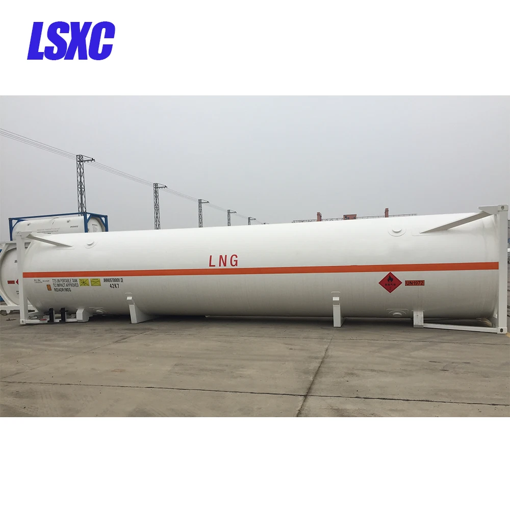 Высокое качество 40 футов T75 контейнер жидкий кислород азот Закись азота LNG резервуар для хранения Контейнер