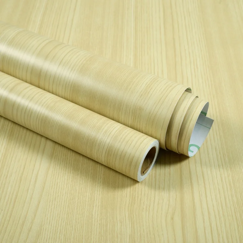 Wood Grain Style Decorative Wallpaper Commercial Easy-to-Stick Moisture-Proof Mould-Proof Toilet Interior Table Wallpaper