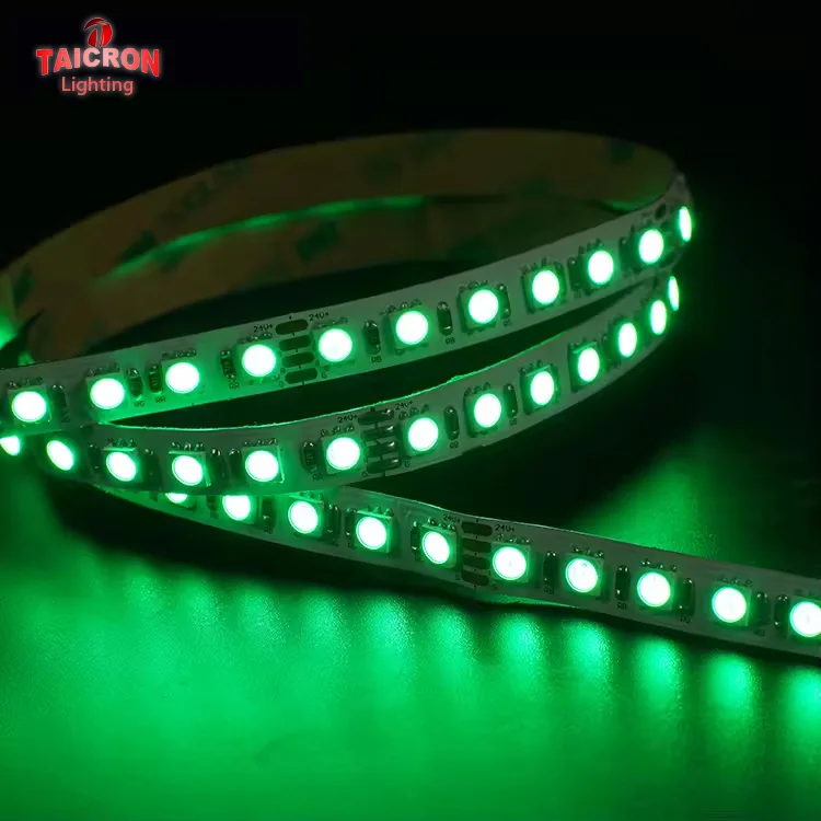 Умный гибкий светодиодный светильник Taicron DC24V 120LED/M 5050 RGBW Пульт дистанционного управления Водонепроницаемый