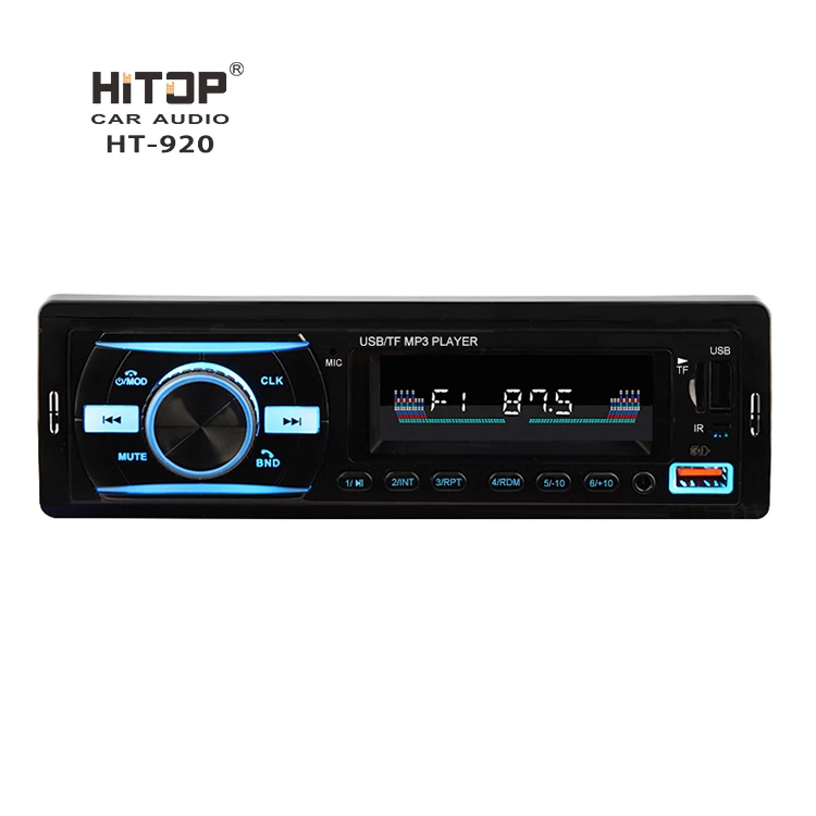 New Design Car Radio Music Player Wireless Charging USB SD MMC Car MP3 Player with USB Port