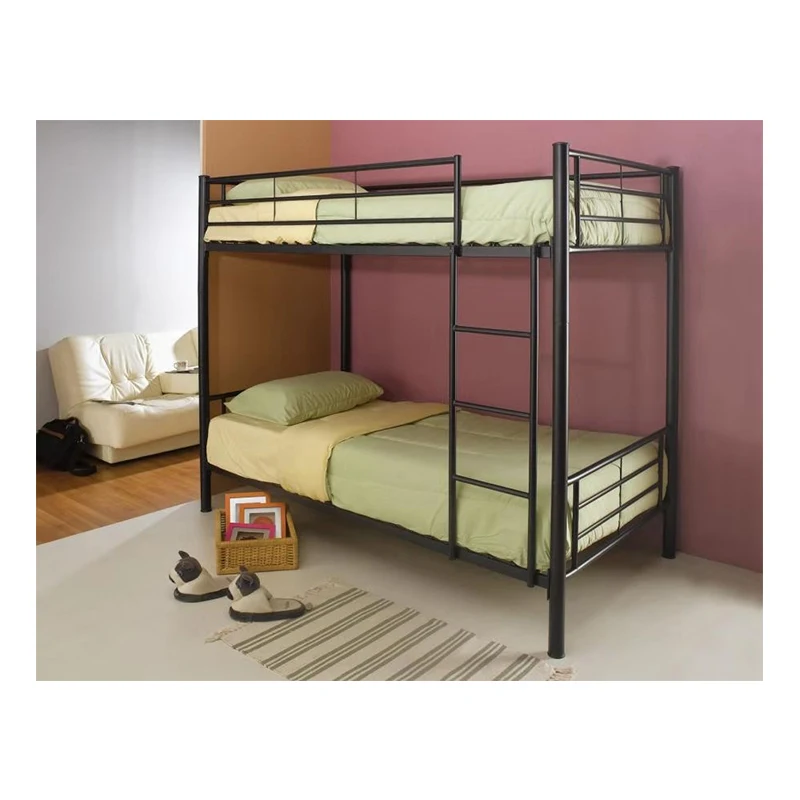 Factory wholesale  Modern metal bunk bed school dormitory double bedroom furniture steel bunk bed