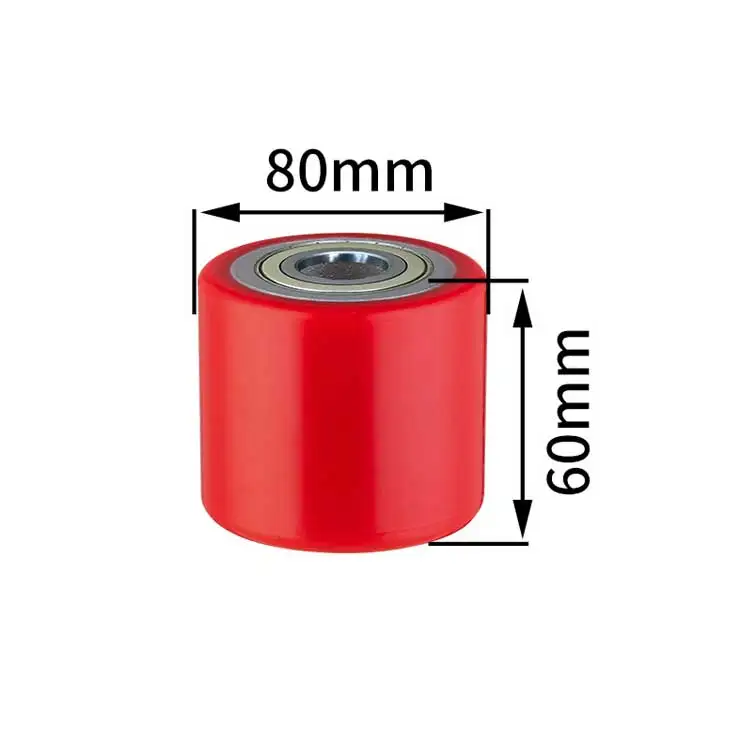 High load pu 600kgs forklift caster 80*60 flexible rotation mechanical equipment forklift caster