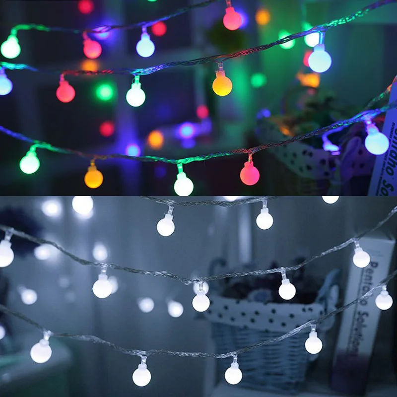 LED Copper Wire USB Christmas Tree Decorative Light Chain Club Pub Bar Store Ornamental Festoon Decoration Neon String Lights