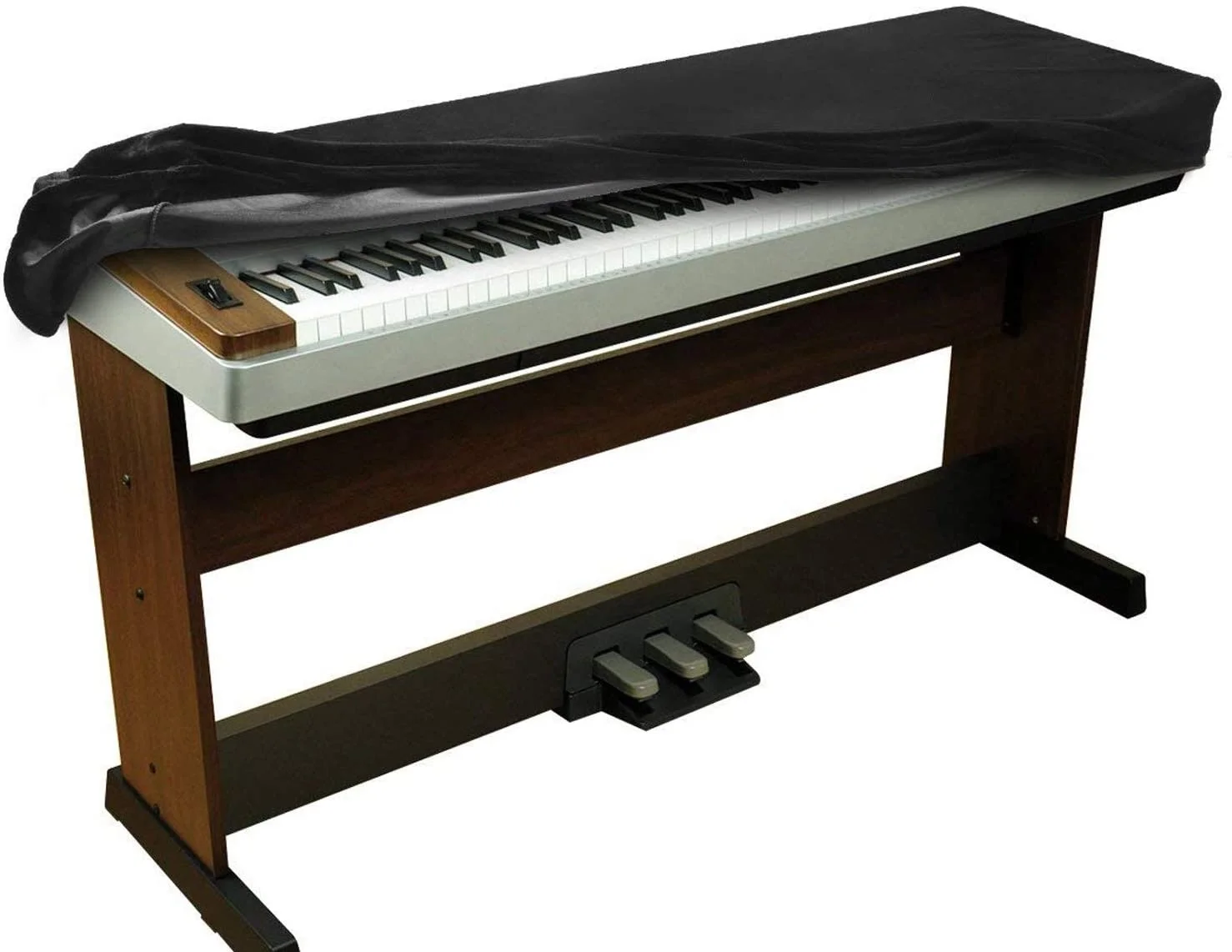 Electronic Digital Piano Washable Velvet Cloth Dust Cover Universal Keyboard Protection Piano Stretchy Plush Velvet Cover