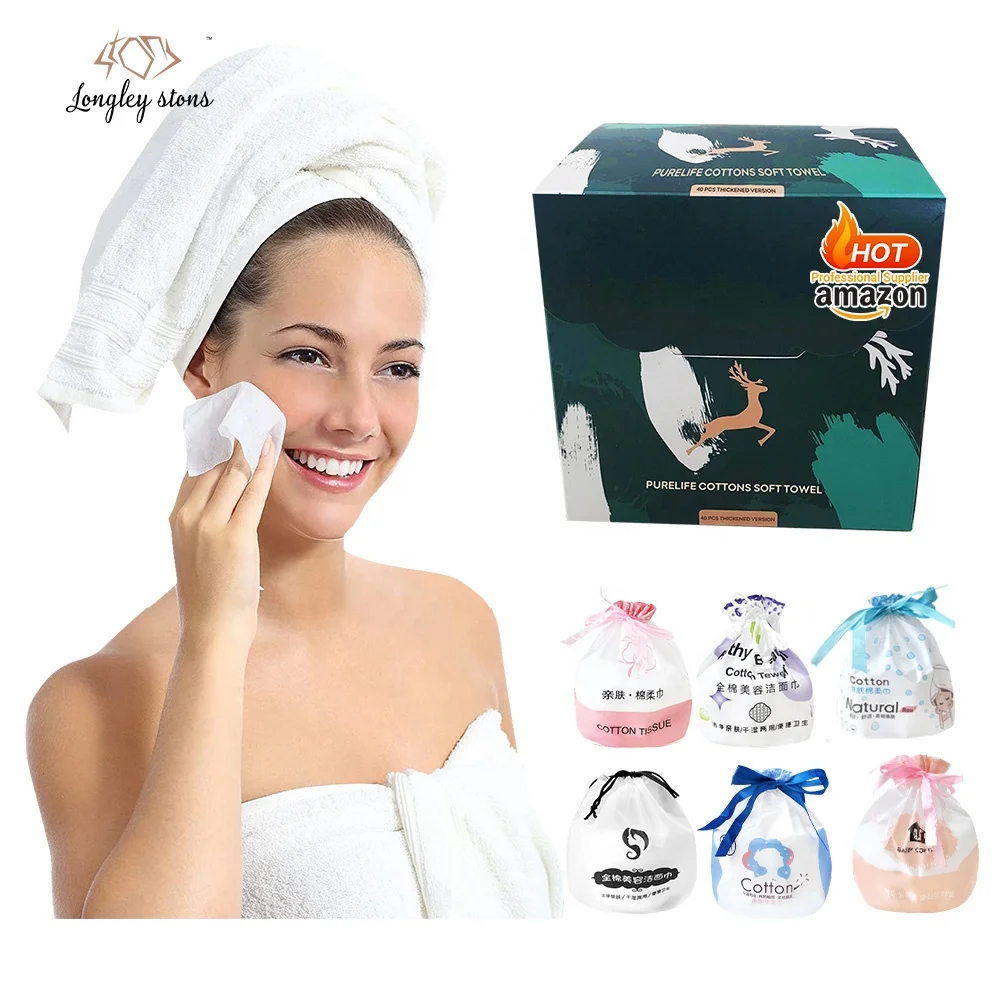 Абсорбирующая биоразлагаемая одноразовая маленькая хлопковая Нетканая влажная сухая гигиеническая детская мочалка полотенца для рук