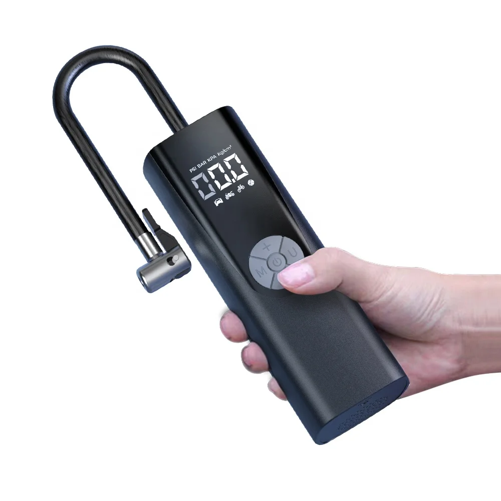 12V Car Air Compressor For Motorcycle Bicycle Portable Tire Inflators With LED Light Fast inflator 150PSI Smart Digital Air Pump