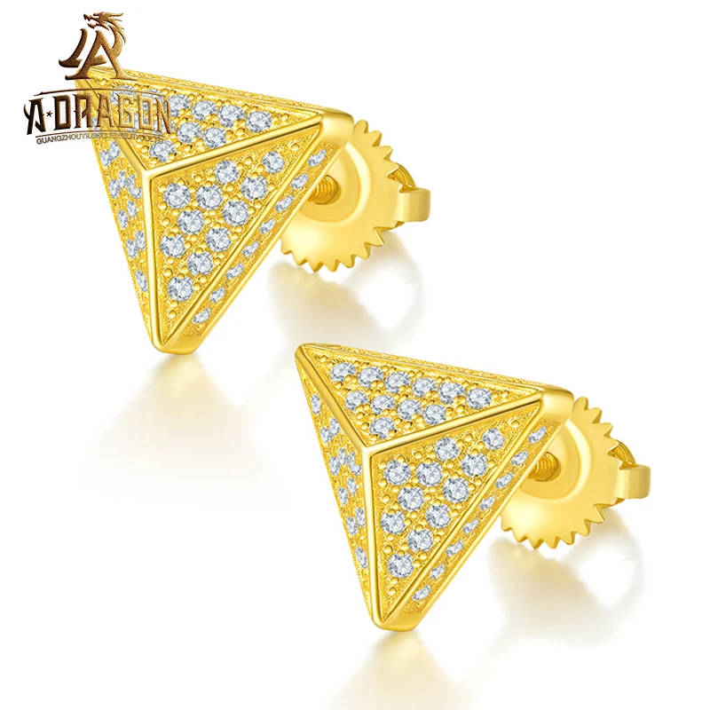 Hot Selling 14K 18K Gold Stud Earrings Charm GIA IGI Certified Round Brilliant Cut 1CT Lab Grown Diamond Fine Jewelry Stud