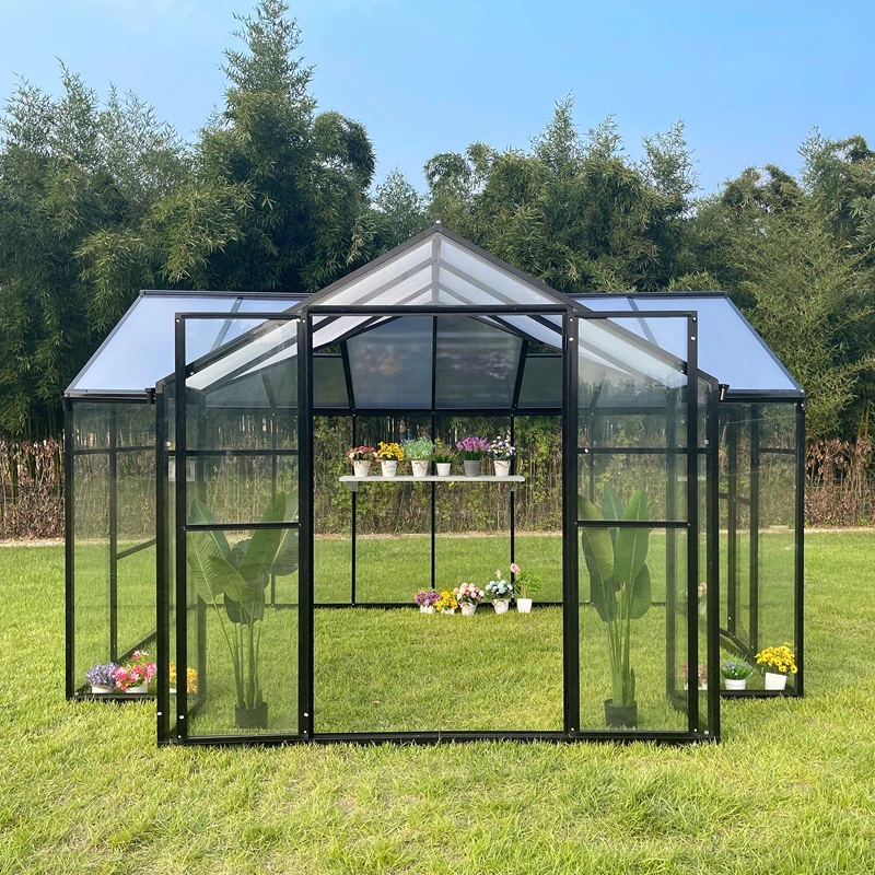 Single-span Greenhouses Mini Small Garden Waterproof Greenhouses Cover Frost Protection Multi-tier Walk-in Greenhouse