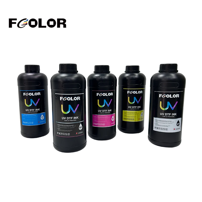 FCOLOR хорошая адгезия и гибкость светодиодные ультрафиолетовые хрустальные чернила на чашках настольные украшения значки подарки шаблон изделия заказ