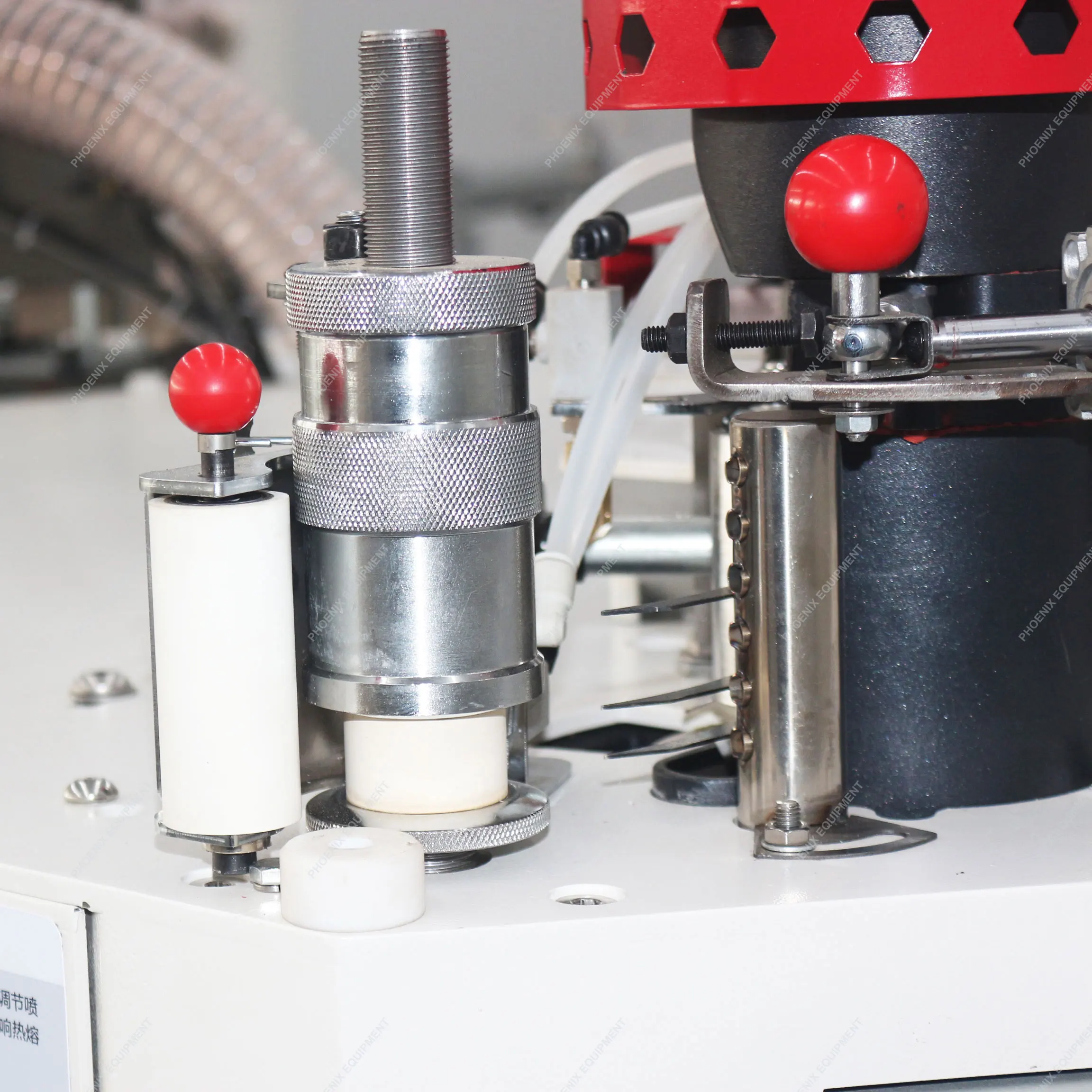 Woodworking full-automatic folding arm edge bonder curved edge banding machine