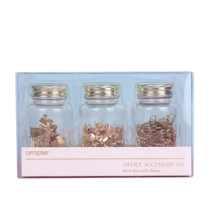 Clip set, Push pins,Customized office stationery set school