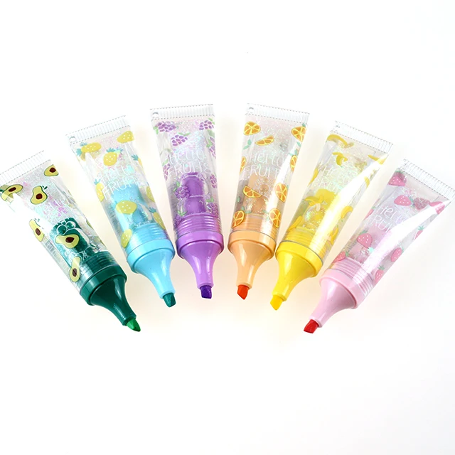 Текстовый маркер зубная паста в форме маркер для белой доски бумага цвет происхождения для розлива печатной краски в больших объемах записи цветные 6 предмета в одном комплекте