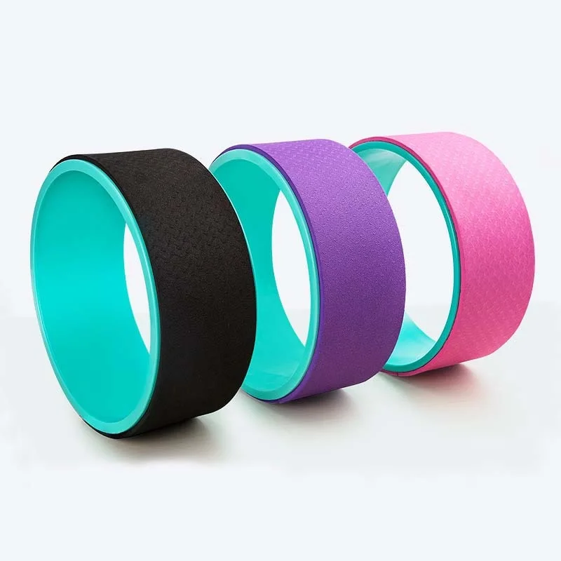 Professional Waist Bodybuilding Pilates Workout Back Training Yoga Wheel Training Tool Fitness Gym Exercise EVA Yoga Circle