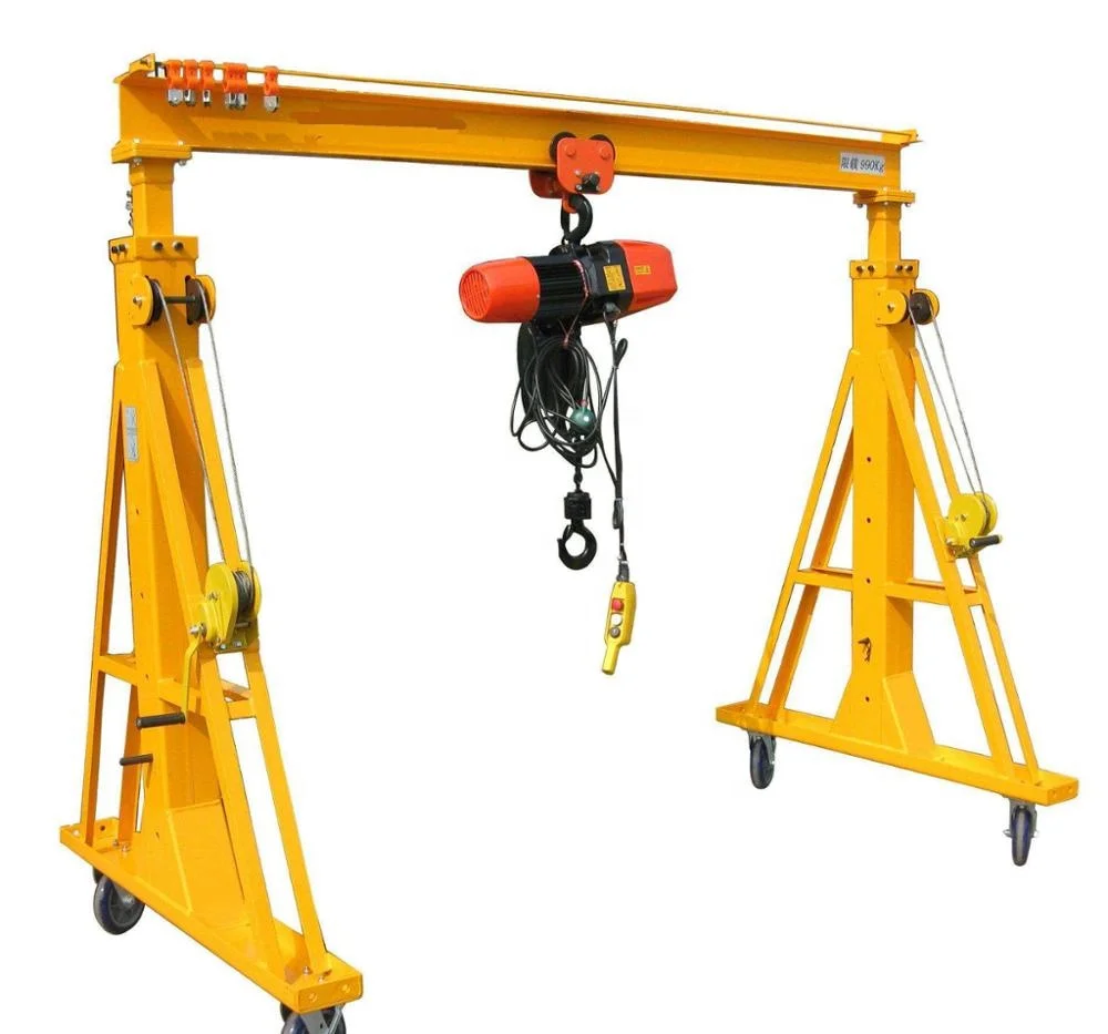DGCRANE High Efficiency 1 Ton 2 Ton 3 Ton 5 Ton Portable Gantry Crane, Mini/Small Gantry Crane For Sale