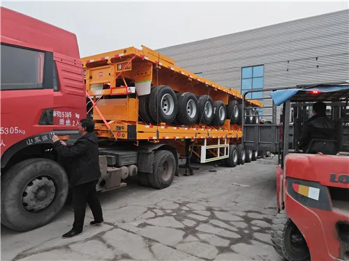 Китайский поставщик 3 4 оси 60 80 тонн грузовой контейнер бортовой полуприцеп