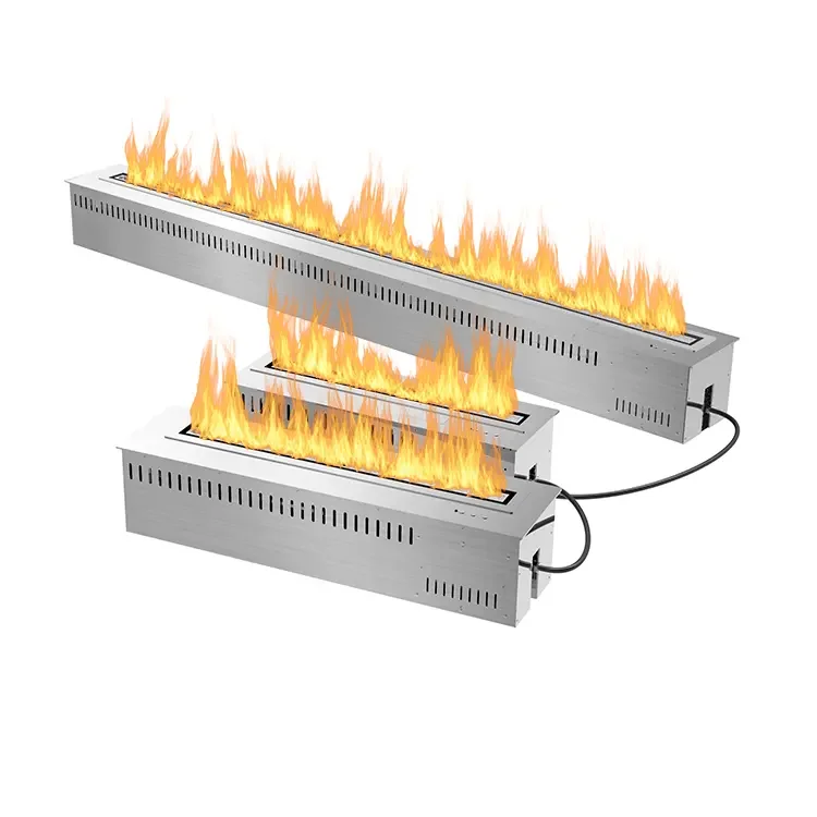 Smart Ethanol Burner Automatic Alcohol Fire Stove Electrical Inno Living Black 18 Inch Fireplace