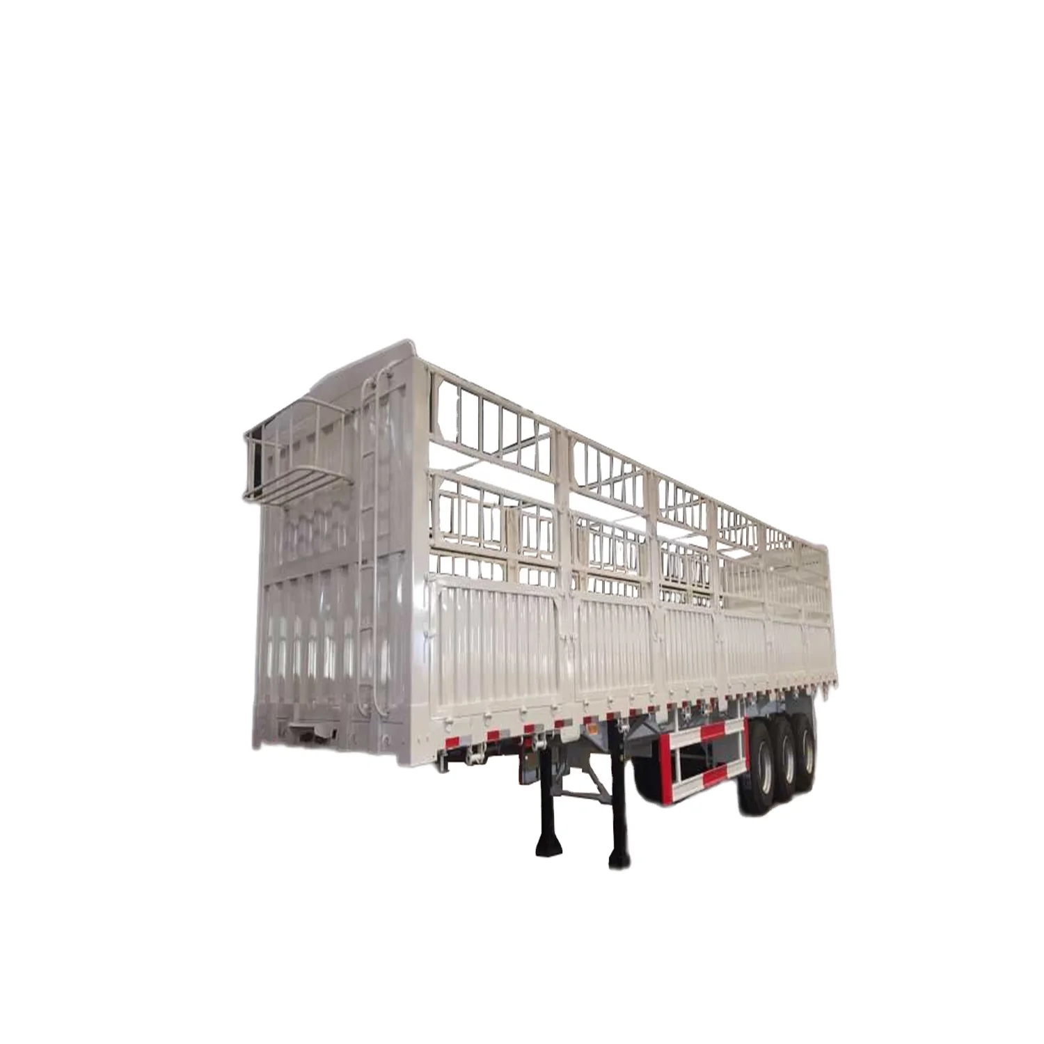 China low price 3 Axle  5 axle 40ft Fence Cargo Trailer 60t Fence Stake Cargo Semi Trailer