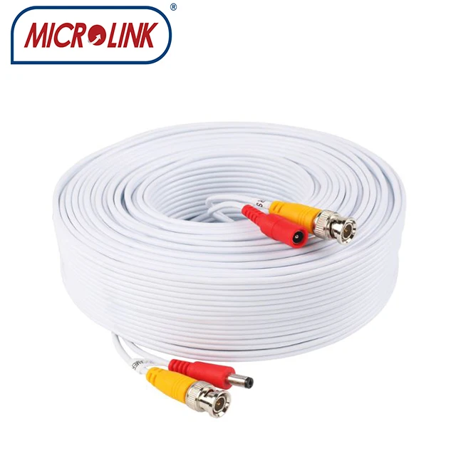 siamese  coaxial  rg58/rg59/rg6  cctv camera  cable  with dc coax  jumper cable for HIKVISION camera system