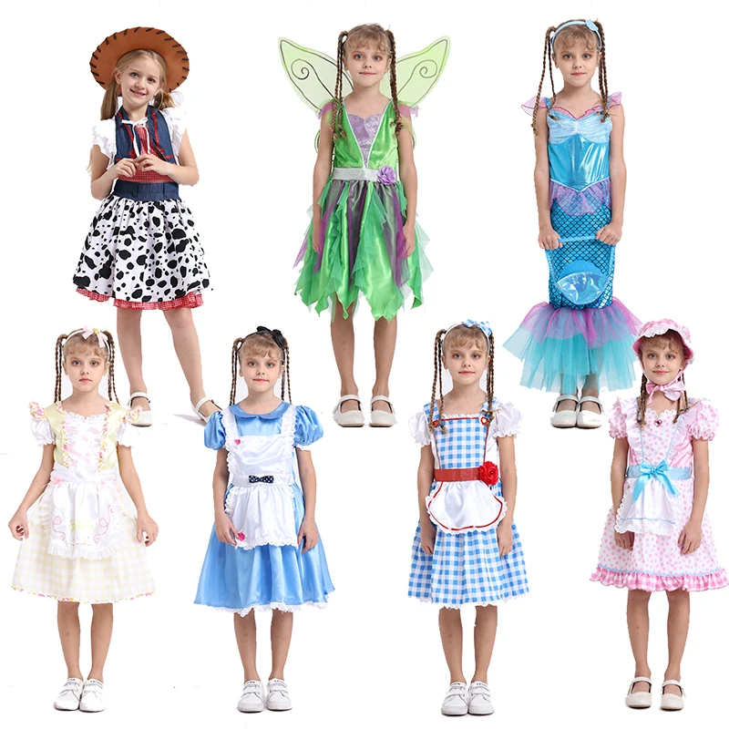 Carnival Theme Cosplay Party World Books Day Fairy Type Fancy Dress For Girls in cheap price