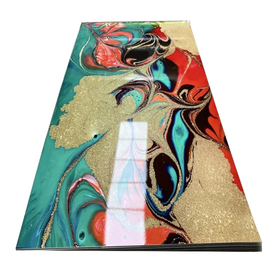 Modern Style Waterproof UV Marble Sheet Design Wall Decor Sheet wall paneling pvc marble sheet