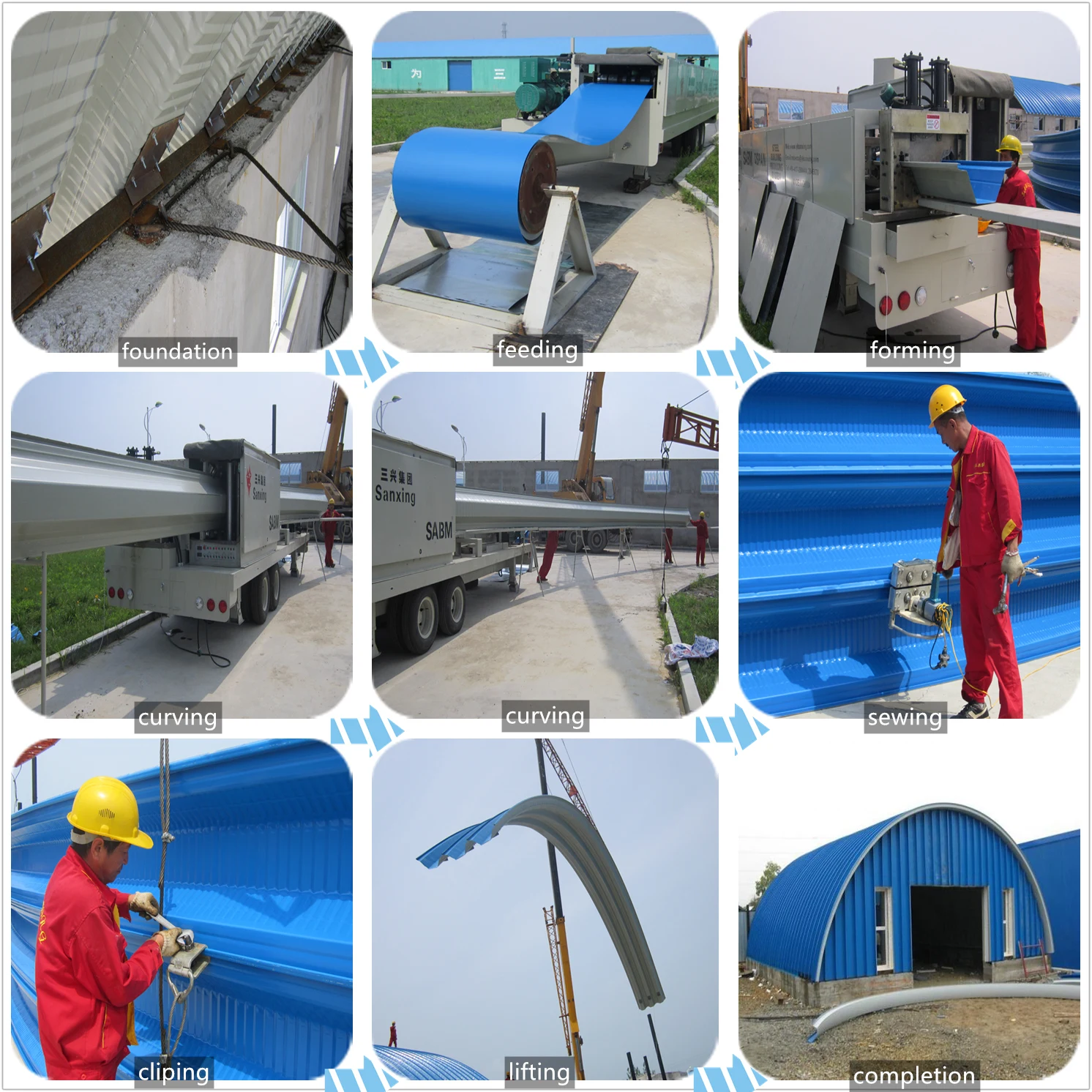 SX120-SUBM-600-305 k q продолжительность кривая крыша оцинкованная сталь арочного профнастила строительные машины