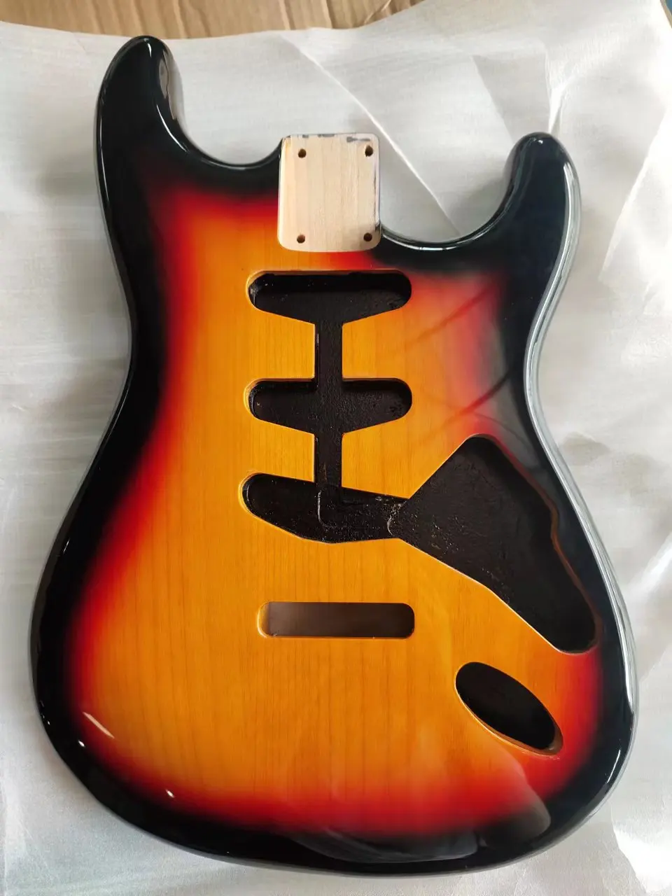 Wholesale optional color high quality alder 2 pieces 3 pieces painting no painting electric guitar body for custom kit