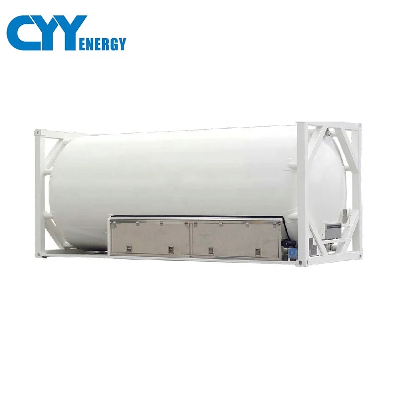 10ft 20ft 40ft T75 ISO Tank Container For industrial oxygen nitrogen argon CO2 LNG