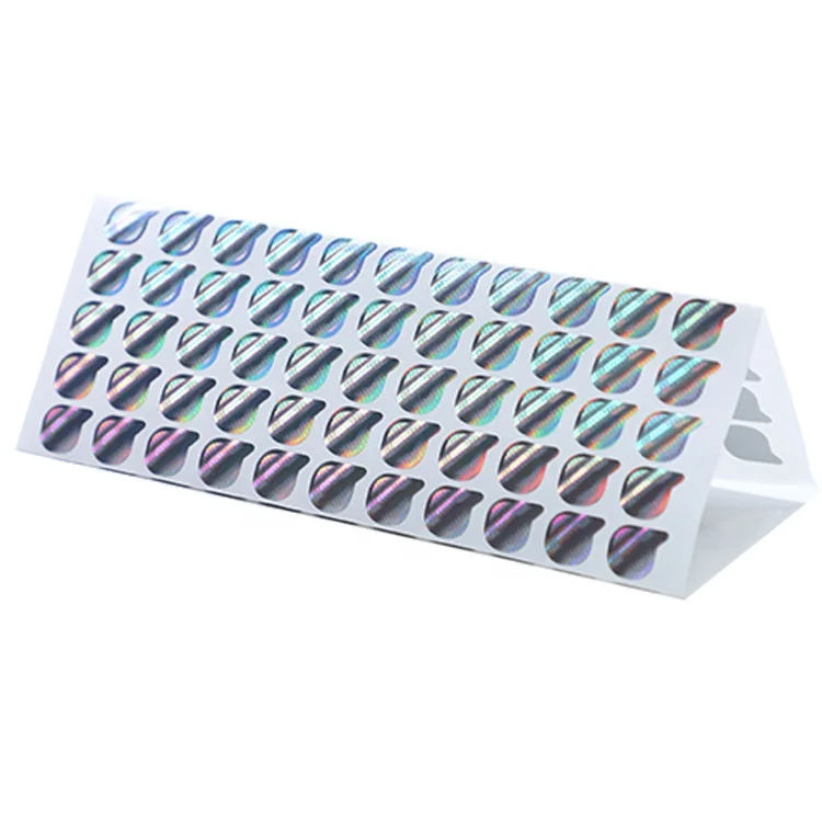 Custom Holographic Label Holographic Logo Sticker Anti Counterfeiting Label Silver Hologram sticker Printing
