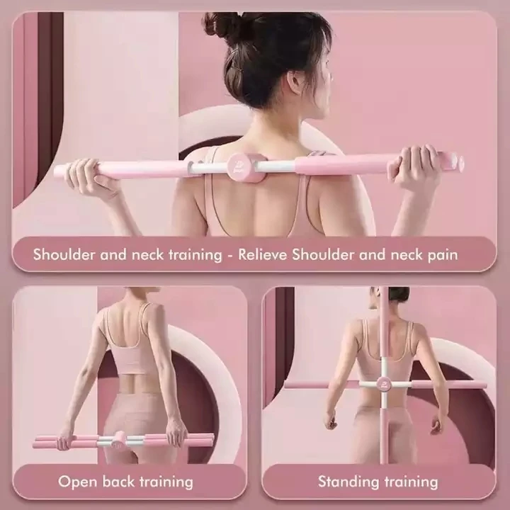 ActEarlier Cross Open Back Stretching Tool Shoulder Back Corrective Stick Yoga Sticks Stretching Tool