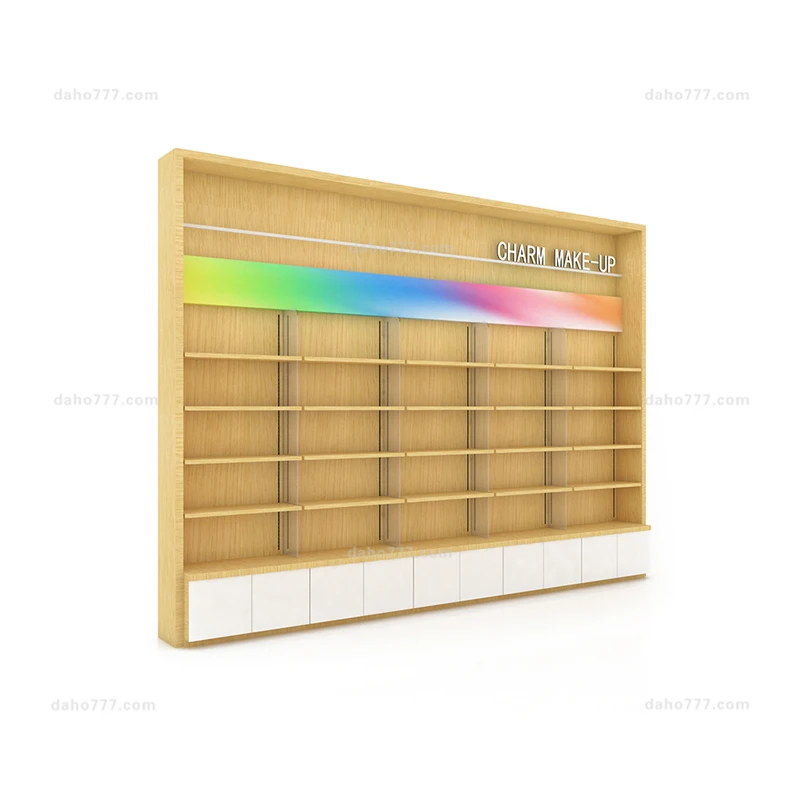 High Quality New Trend Multiple Layers Custom Accept Wooden Metal Display Stand