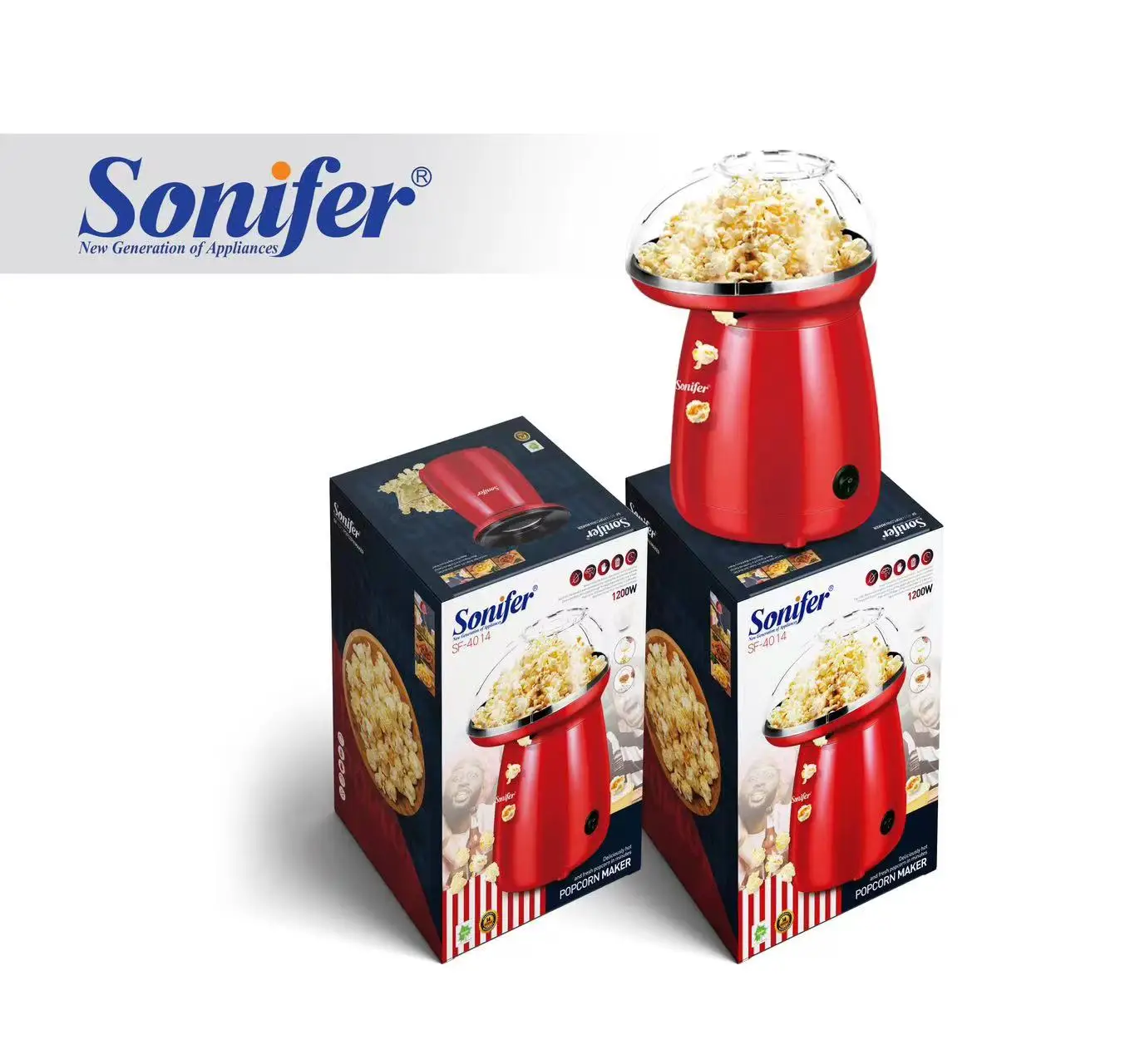 Sonifer SF-4014 оптовая продажа Домашнее использование 220V безмасляный портативный автоматический Электрический мини-машина для приготовления горячего
