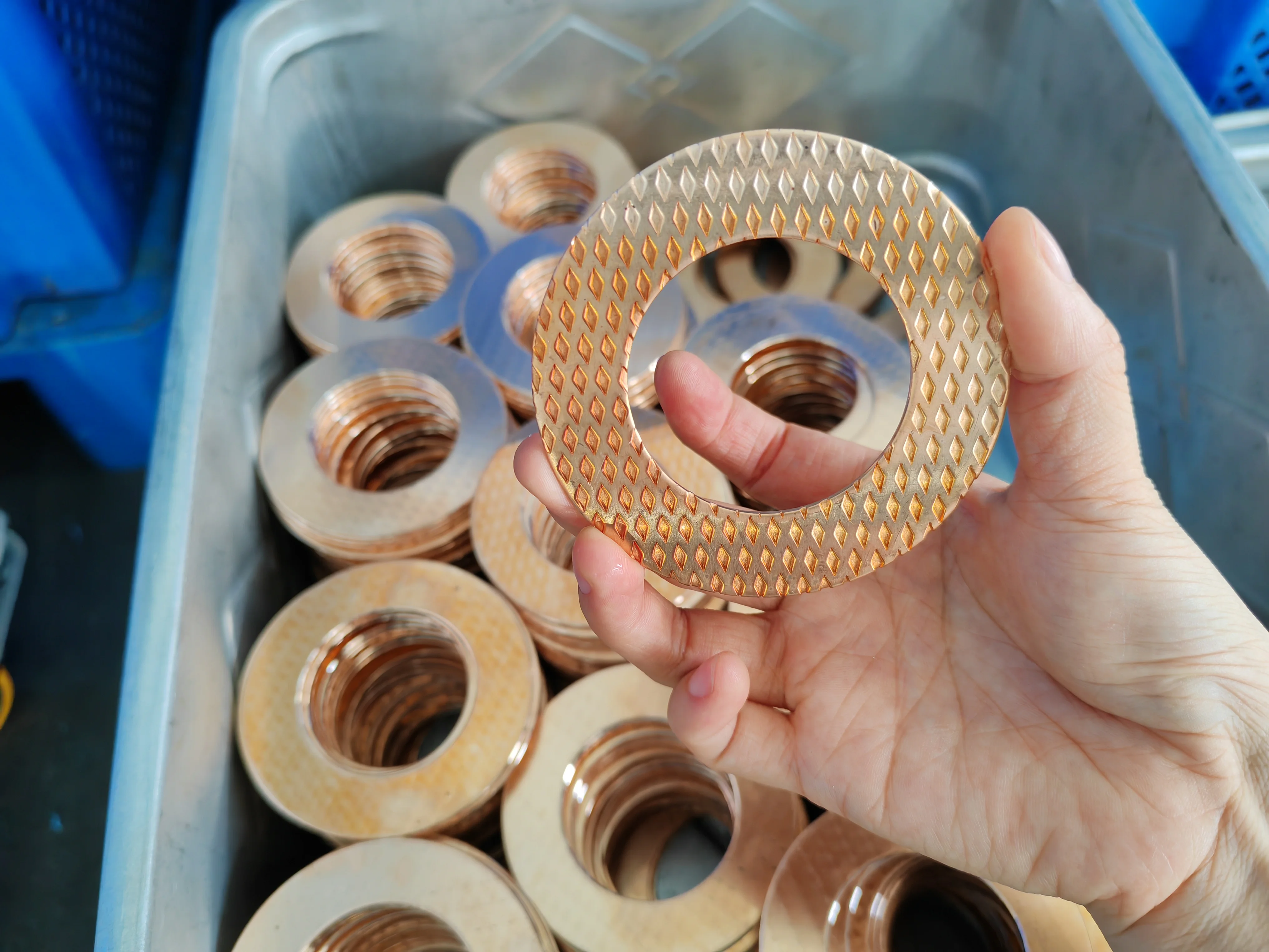 Diamond Oil Sockets Flat Gasket Copper Shim Phosphor Bronze Washer