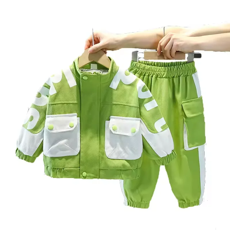 Boys Clothing Sets Fall Winter 2024 New Style Fashion 2Pcs Kids Tracksuits Clothing Wholesale